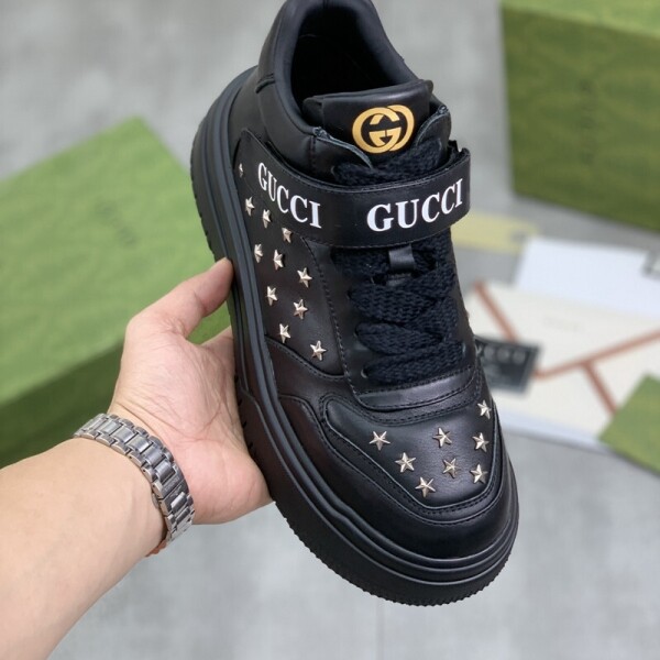 위핑,구찌 GUCCI 클래식 하이탑 남성화 블랙