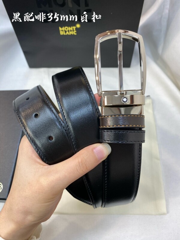 위핑,몽블랑 MONT BLANC 자동벨트 남자 양면 벨트 폭:3.5CM 111080