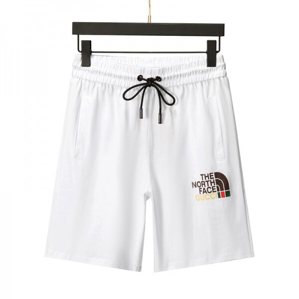 위핑,구찌 GUCCI 로고 프린트 캐주얼 반바지 비치 팬츠 화이트