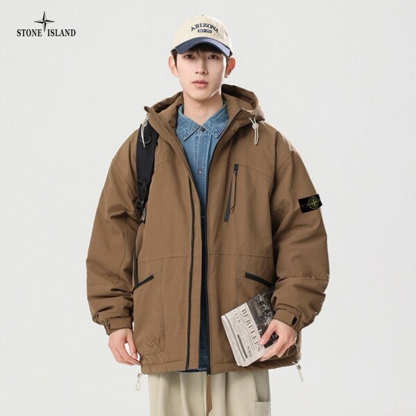 위핑,스톤아일랜드 Stone lsland 모던 카고 후드 패딩 코트 남녀 공용