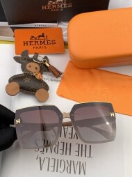 에르메스 Hermès 패션 로고 스퀘어 선글라스 남녀공용