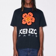 겐조 KENZO 해당화 클래식 심플 커플 반팔 티셔츠 파란색