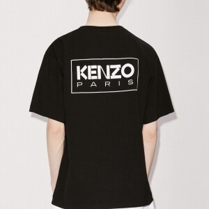 겐조 KENZO 블랙 화이트 알파벳 남성 반팔