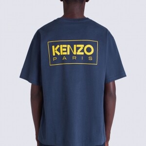 겐조 KENZO 블랙 화이트 알파벳 남성 파란색