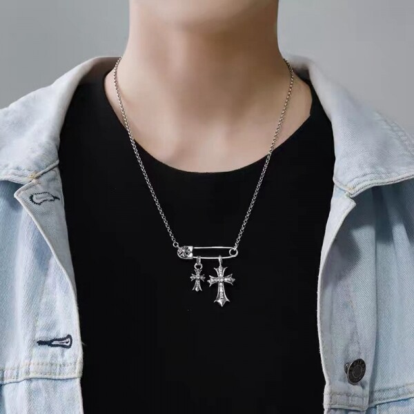 위핑,크롬하츠 Chrome Hearts 십자가 핀 체인 목걸이