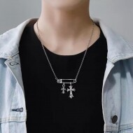 크롬하츠 Chrome Hearts 십자가 핀 체인 목걸이