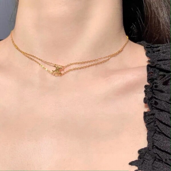 위핑,셀린느 CELINE 모던 디자인 클래식 로고 목걸이