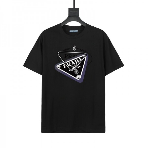 위핑,프라다 PRADA 클래식 로고 코디 반팔 티 남녀 공용