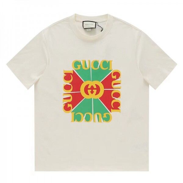 위핑,구찌 GUCCI 트렌디 디자인 반팔 티 남녀 공용