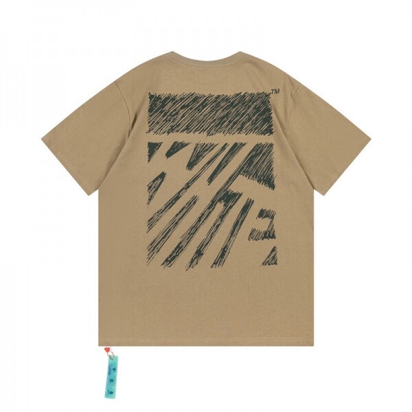 위핑,오프화이트 OFF WHITE 트렌디 빈티지 반팔 티 남녀 공용