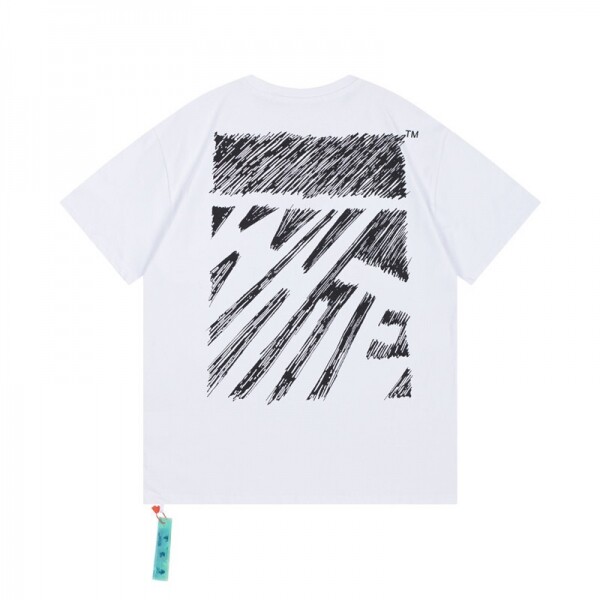 위핑,오프화이트 OFF WHITE 트렌디 빈티지 반팔 티 남녀 공용
