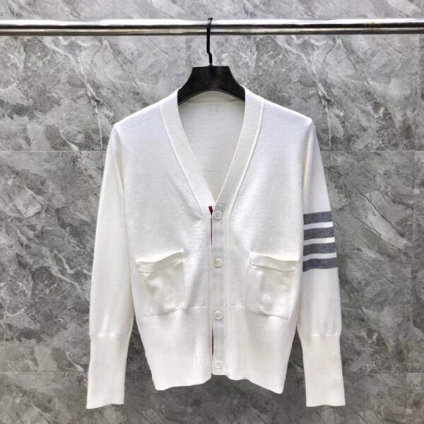 블링크,톰브라운 THOM BROWN 화이트 카디건 재킷 남여 공용