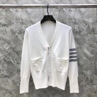톰브라운 THOM BROWN 화이트 카디건 재킷 남여 공용