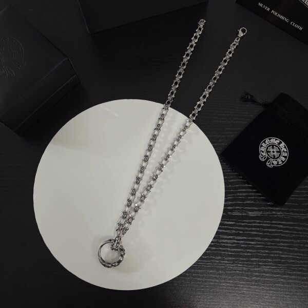 위핑,크롬하츠 Chrome Hearts 링 펜던트 커플 펑크 목걸이