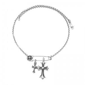 크롬하츠 Chrome Hearts 십자가 옷핀 패션 목걸이