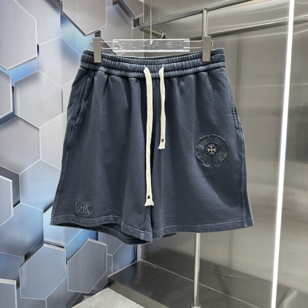 위핑,크롬하츠 Chrome Hearts 여름 패션 캐주얼 면 신상 반바지 그레이