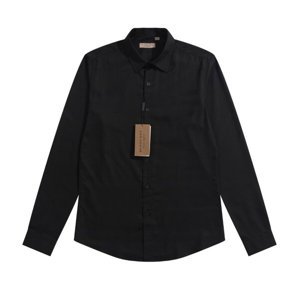 위핑,버버리 BURBERRY 자수 로고 커플 블랙 셔츠