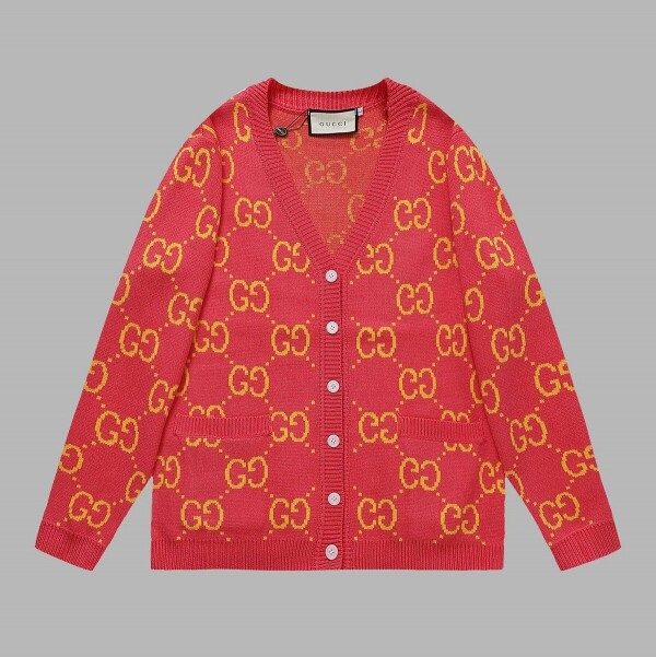 위핑,구찌 GUCCI 모던 캐주얼 커플 니트 코트