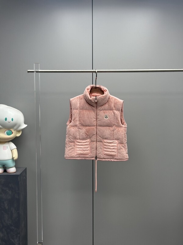 블링크,몽클레르 MONCLER 모던 차이나 퍼 베스트 패딩