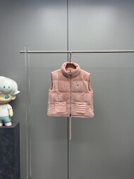 몽클레르 MONCLER 모던 차이나 퍼 베스트 패딩