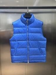 디올 DIOR 클래식 로고 다크 차이나 패딩 베스트 남녀공용