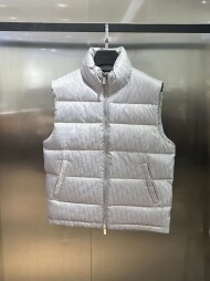 디올 DIOR 클래식 로고 다크 차이나 패딩 베스트 남녀공용