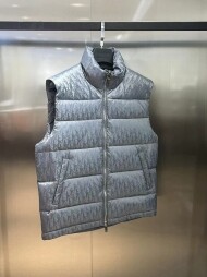 디올 DIOR 클래식 로고 다크 차이나 패딩 베스트 남녀공용