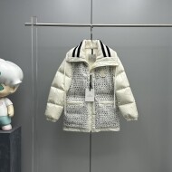 몽클레르 MONCLER 여성 니트 패치 탈부착 트위드 다운 점퍼 코트