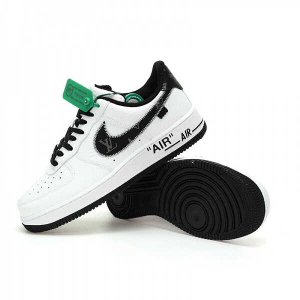 위핑,나이키 Nike 클래식 로우탑 캐주얼 화이트블랙진회LV노플라워 엠보스드 스니커즈 남녀공용 AEU3BM16M693-1A9VD9
