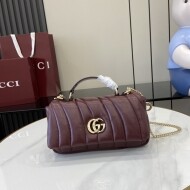 구찌 GUCCI Milano 클래식 모던 레드 토트 숄더백 21*12.5*4.6cm