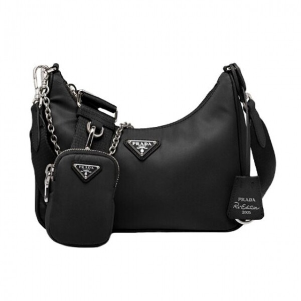 위핑,프라다 PRADA 테수토 체인백 스트랩 숄더백 호보백 1BH204 R064 F0002 22x18x6.5cm