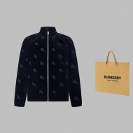 버버리 BURBERRY 로고 자수 패셔너블한 캐주얼 스포티 점퍼 남녀공용