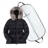 몽클레르 MONCLER 클래식 로고 스타일리쉬한 조거 디자인 퍼 칼라 후드 패딩 점퍼