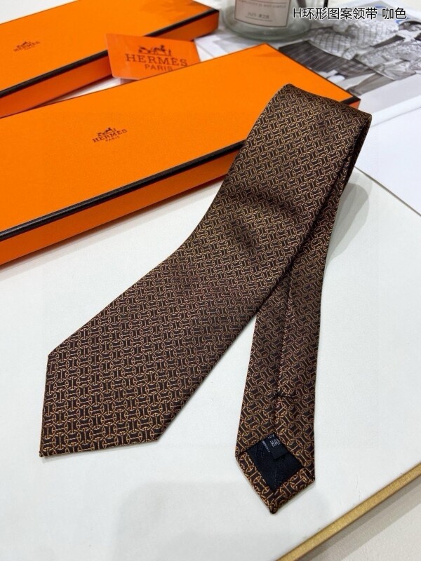 위핑,에르메스 Hermès 클래식 로고 모던 비즈니스 캐주얼 넥타이