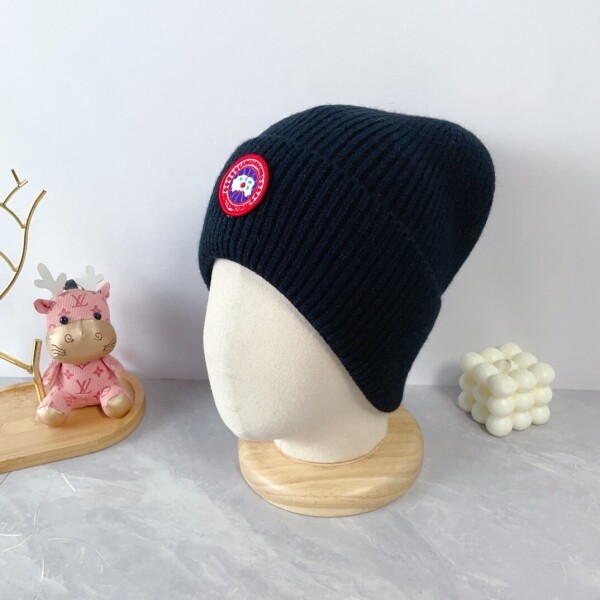 위핑,캐나다구스 Canada Goose 클래식 로고 자수 캐주얼 니트 비니 남녀공용