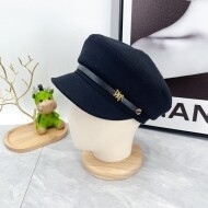 디올 DIOR 로고 장식 패션 트렌드 빈티지 디자인 모직 모자