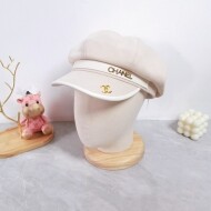 샤넬 CHANEL 로고 장식 패션 트렌드 빈티지 디자인 모직 모자