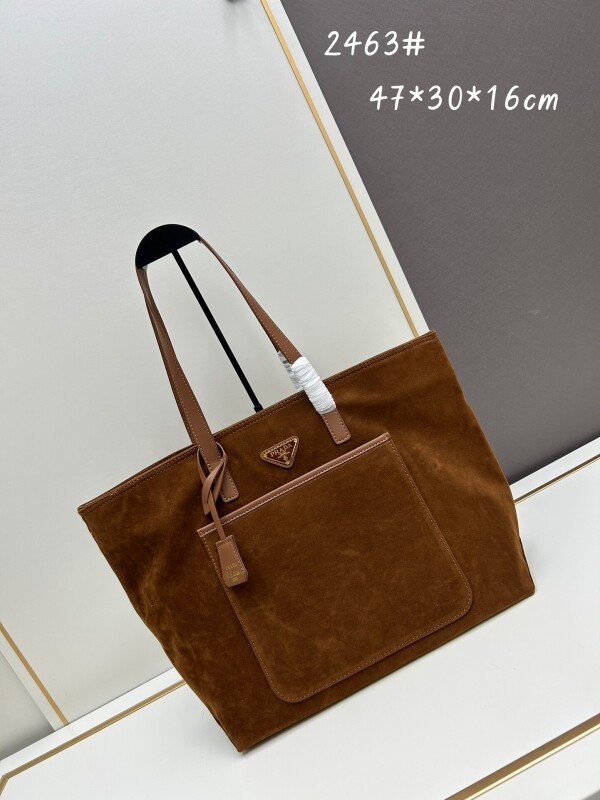 위핑,프라다 PRADA 빈티지 심플 삼각로고 토트백 47x30x16cm