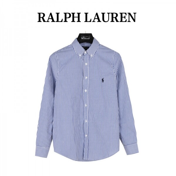 블링크,폴로 랄프로렌 POLO RALPH LAUREN 클래식한 솔리드 스몰 와펜 워마 자수 셔츠 남녀 공용
