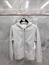 톰브라운 Thom Browne 모던 클래식 캐주얼 후드 코트