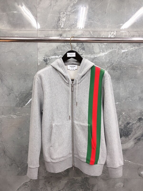 블링크,톰브라운 Thom Browne 모던 클래식 캐주얼 후드 코트