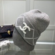 샤넬 CHANEL 로고 자수 패션 트렌디 캐주얼 니트 비니 남여공용