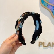 프라다 PRADA 빈티지 트렌드 디자인 캐주얼 머리띠