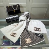 샤넬 CHANEL 모던 빈티지 자카드 캐주얼 머플러 비니 투피스 남녀공용