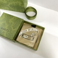 구찌 GUCCI 블랙 법랑 빈티지 오픈 팔찌