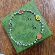 구찌 GUCCI 컬러 에나멜 비즈 더블 G 팔찌 남녀 공용
