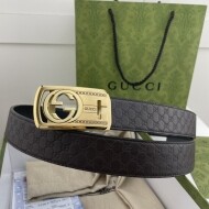 구찌 GUCCI 빈티지 캐주얼 남성 자동 벨트 3.4cm