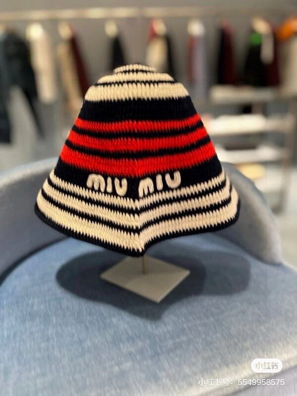 위핑,미우미우 MIU MIU 패션 디자인 짜임 캐주얼 비니