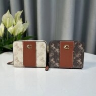 코치 빌폴드 월렛 호스앤캐리지 프린트 Billfold Wallet 여성 반지갑 CR992