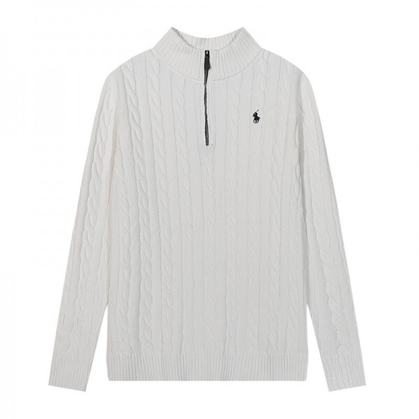 위핑,폴로 랄프로렌 POLO RALPH LAUREN 로고 자수 모던 반폴라 집업 캐주얼 니트
